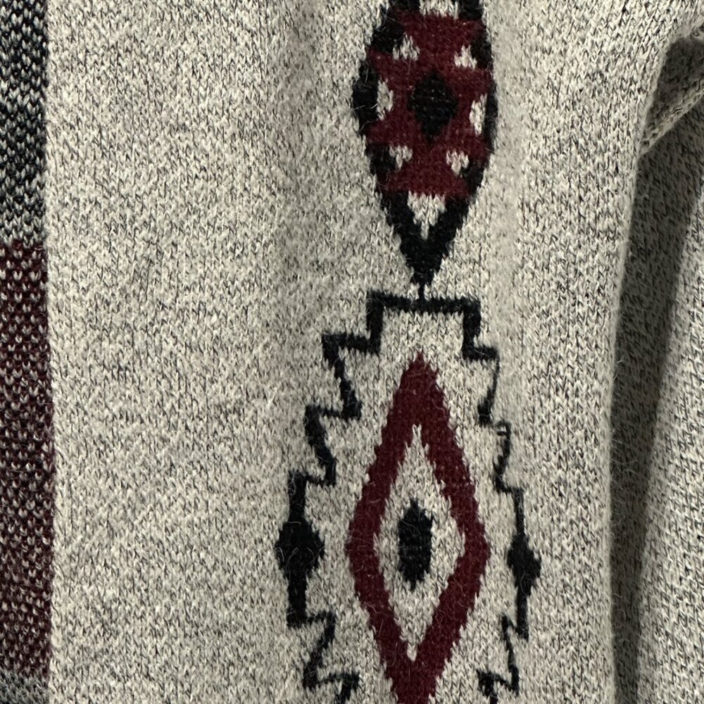 Debut size M beige southwest print pockets long sleeve open cardigan tag missing - Picture 2 of 6